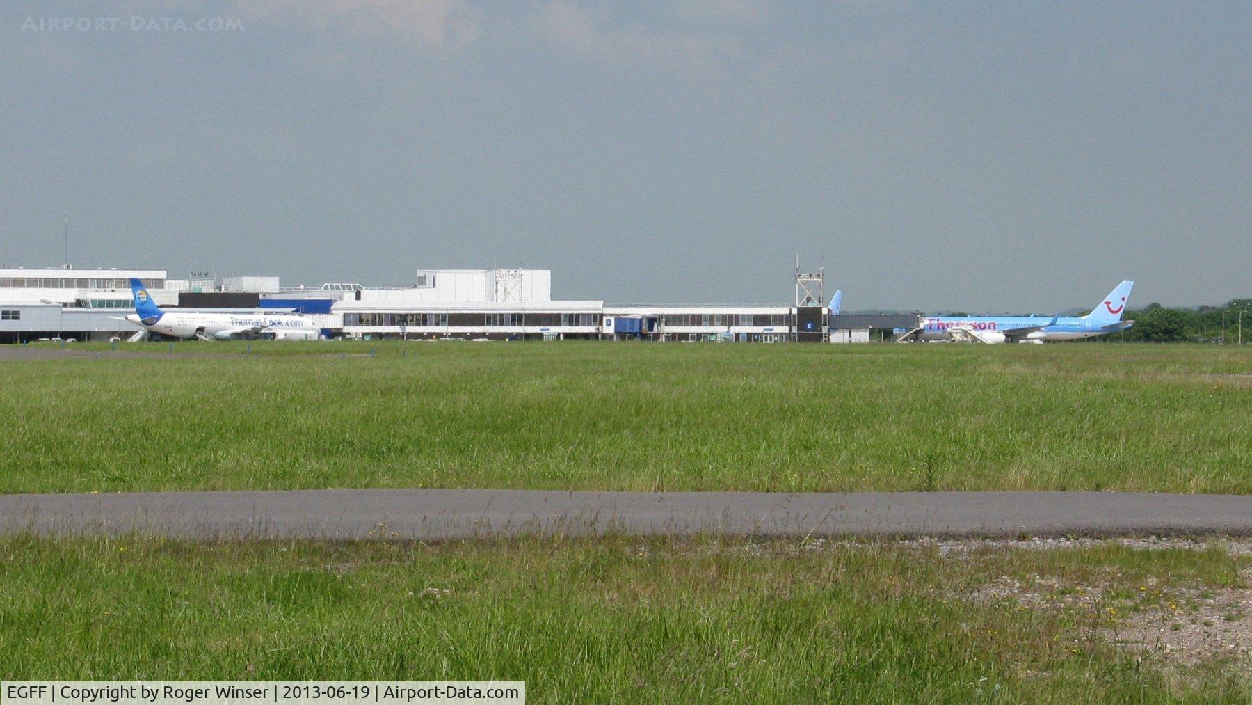 Cardiff International Airport, Cardiff, Wales United Kingdom (EGFF) - Terminal buildings.