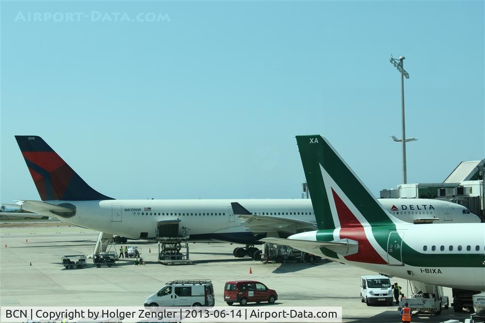 Barcelona International Airport, Barcelona Spain (BCN) - Business as usual on apron at Terminal 1.....