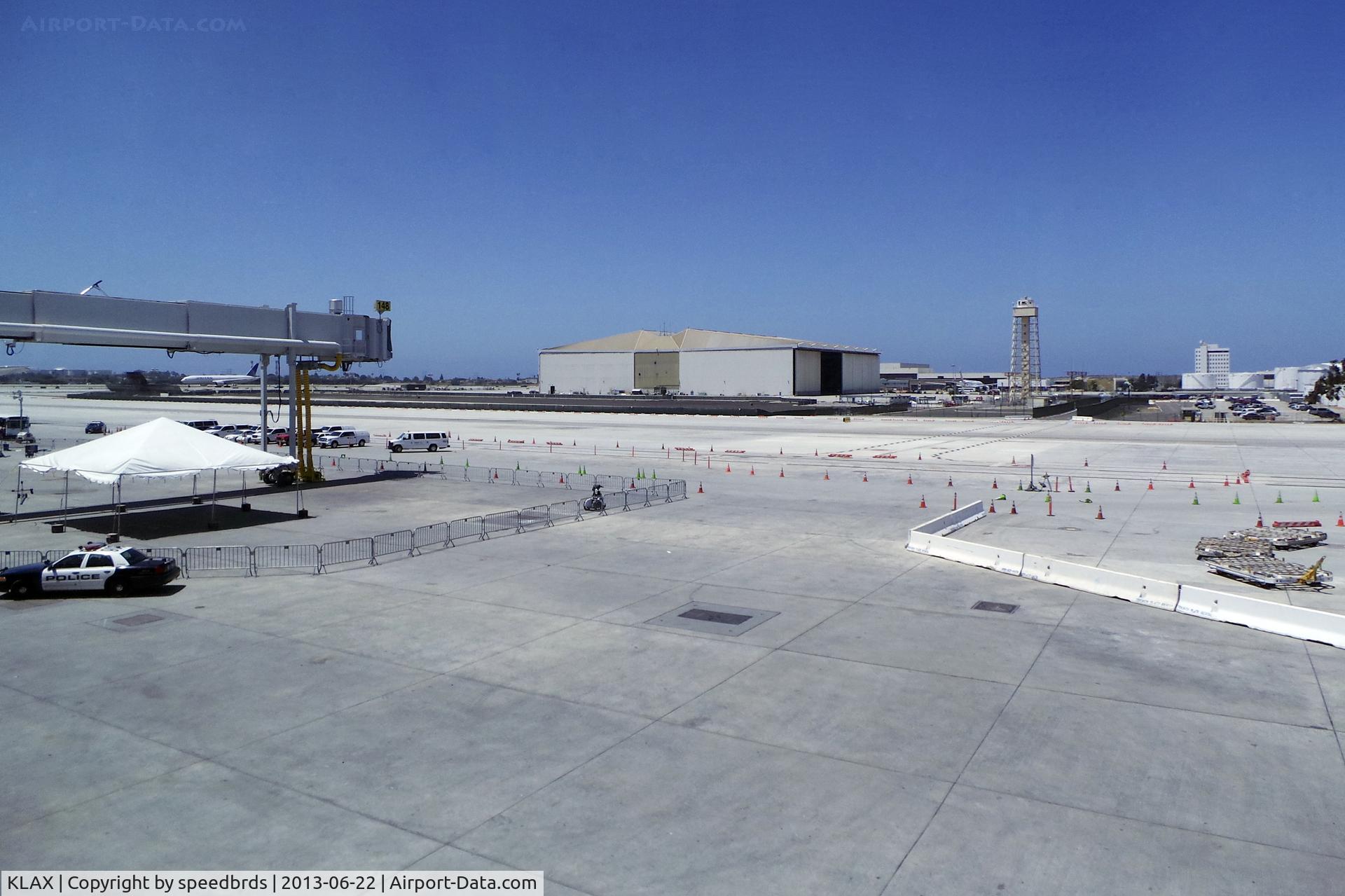 Los Angeles International Airport (LAX) - View of the apron at Gate 148 at the new Tom Bradley International Terminal on 
