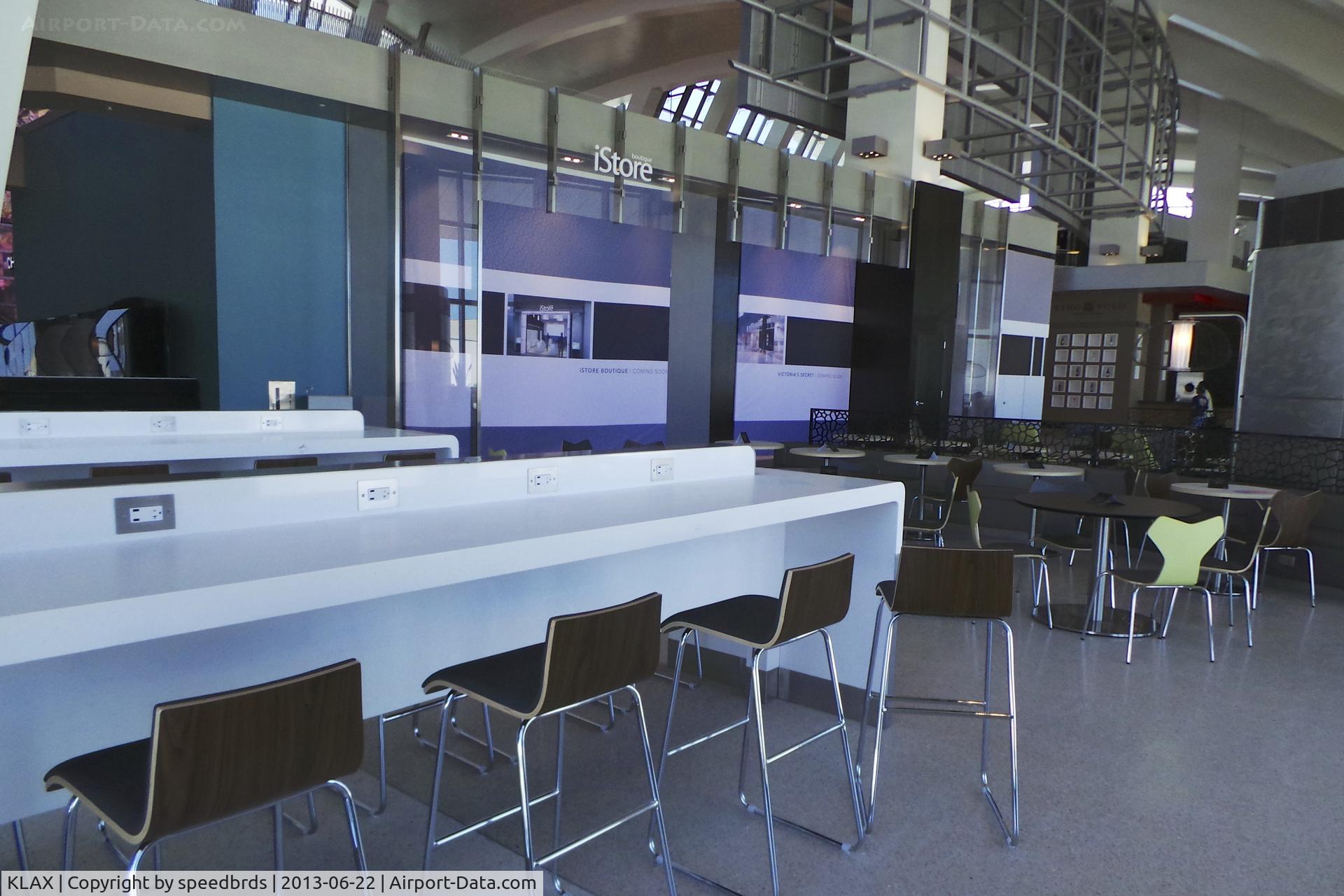 Los Angeles International Airport (LAX) - Seating and future shops inside the new Tom Bradley International Terminal taken on 