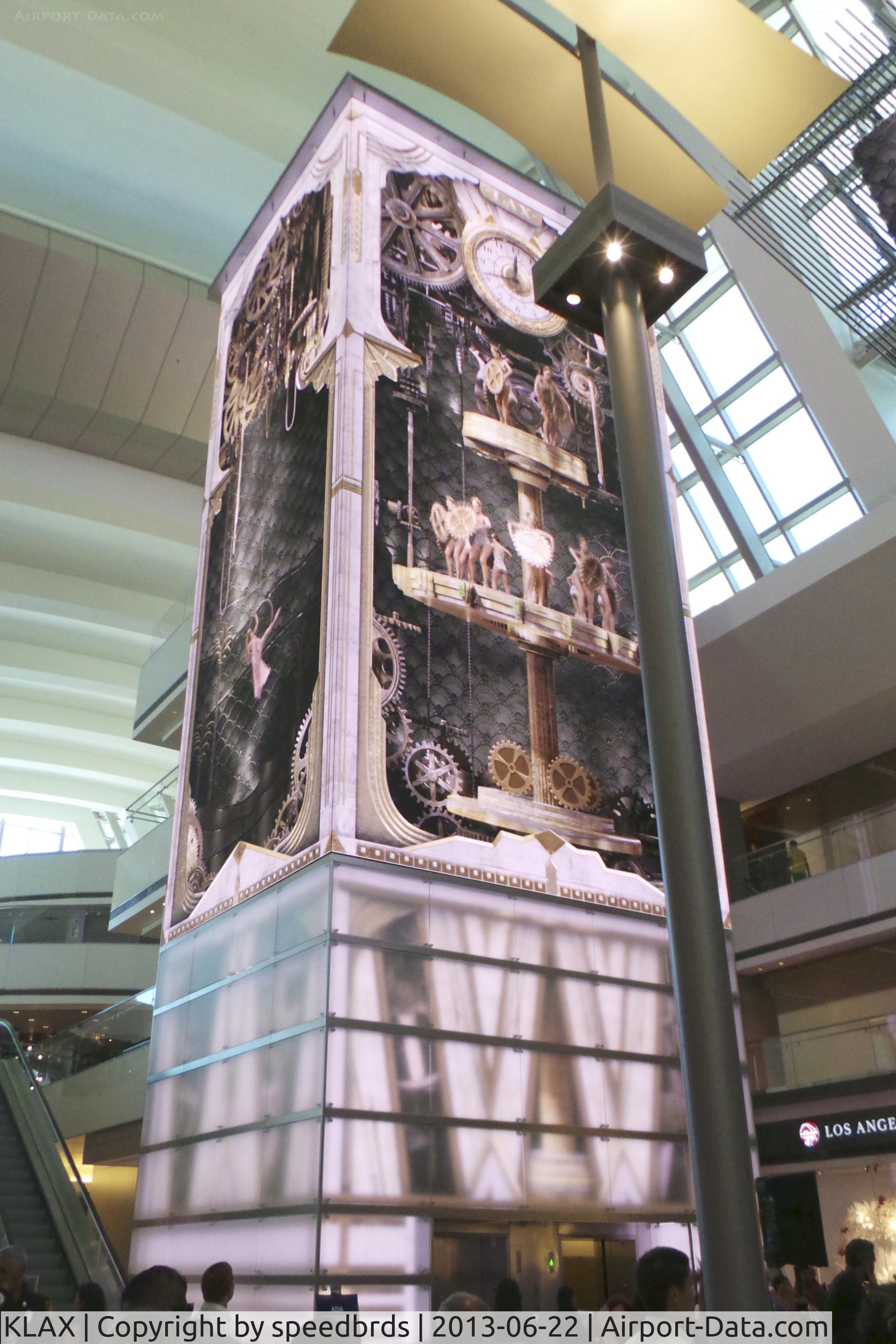 Los Angeles International Airport (LAX) - Another face to the clock tower located inside the new Tom Bradley International Terminal taken on 