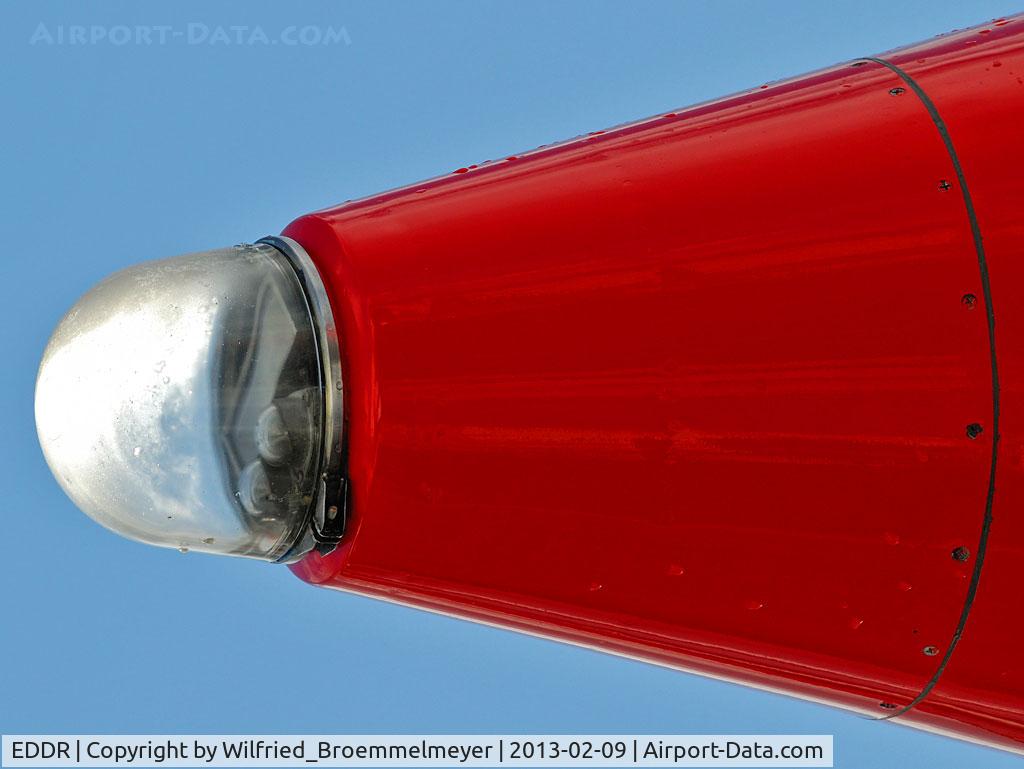 Saarbrücken Airport, Saarbrücken Germany (EDDR) - Tail Cone of OLT Express Germany Fokker 100.