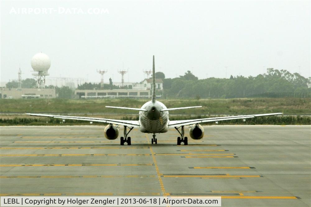 Barcelona International Airport, Barcelona Spain (LEBL) - Special view on a taxiing aircraft on its way to take off....