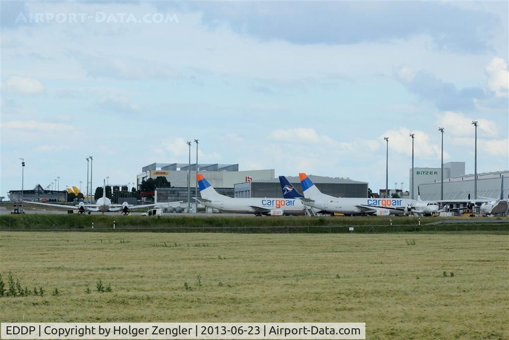 Leipzig/Halle Airport, Leipzig/Halle Germany (EDDP) - Apron 2 - at weekend home of small freighters flying for DHL....