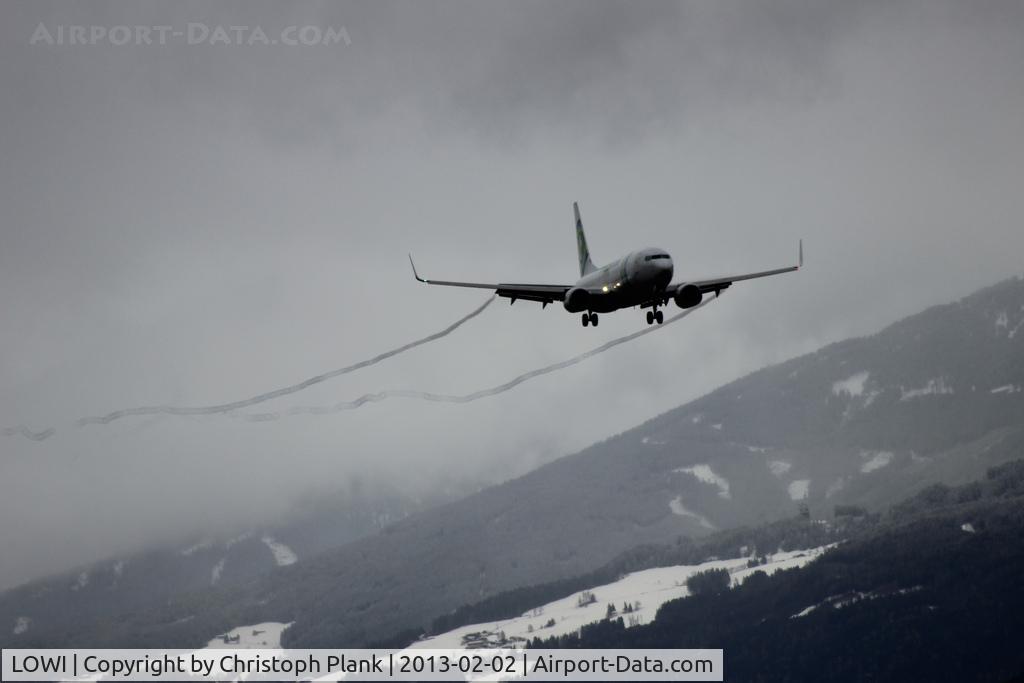 Innsbruck Airport, Innsbruck Austria (LOWI) - landing on Runway 26 from Amsterdam