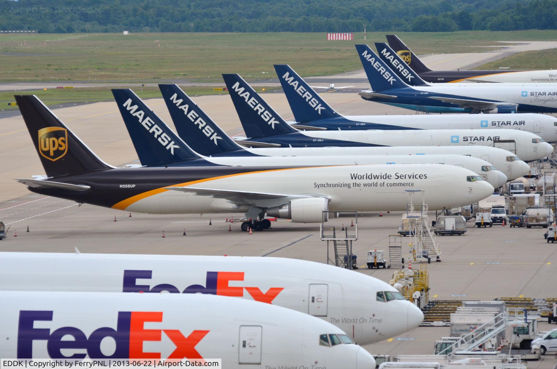 Cologne Bonn Airport, Cologne/Bonn Germany (EDDK) - N356UP among other B767's and B777's at a resting day (Saturday) in CGN.