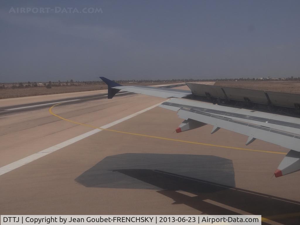 Zarzis Airport, Djerba Tunisia (DTTJ) - runway 09/27 A321 TS-IQB Nouvelair flight BJ3195 from Paris CDG