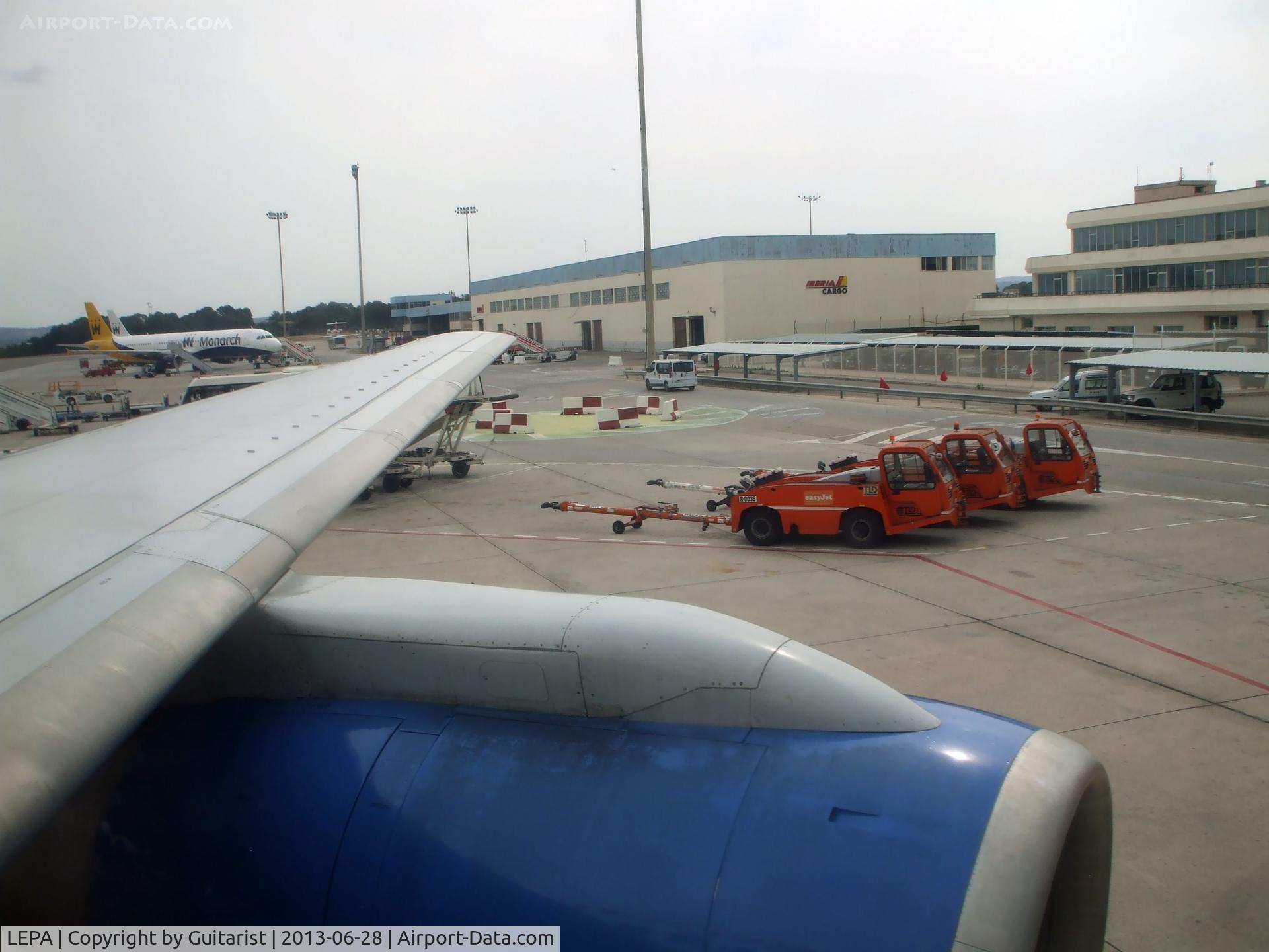Palma de Mallorca Airport (or Son Sant Joan Airport), Palma de Mallorca Spain (LEPA) - A view from 15A of the ramp at Palma