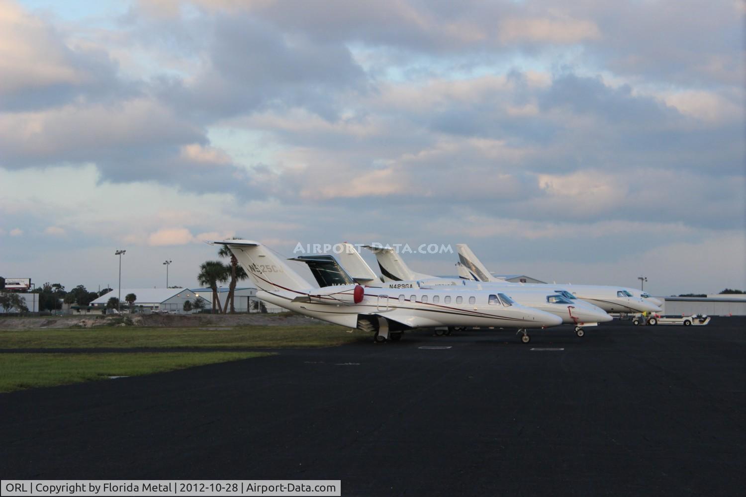 Executive Airport (ORL) - Some lined up aircraft for NBAA