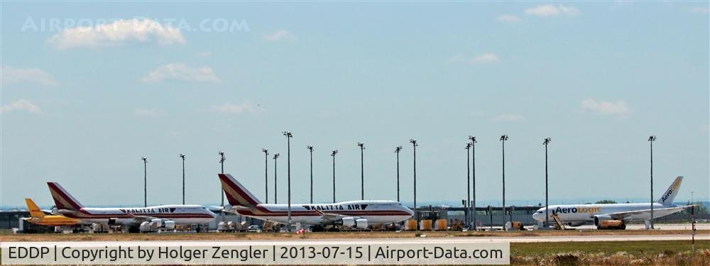 Leipzig/Halle Airport, Leipzig/Halle Germany (EDDP) - Apron 4 east on a lousy Tuesday....