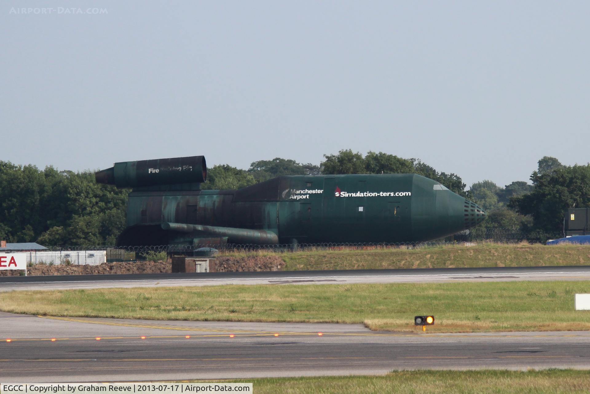 Manchester Airport, Manchester, England United Kingdom (EGCC) - Fire training area at Manchester Airport.