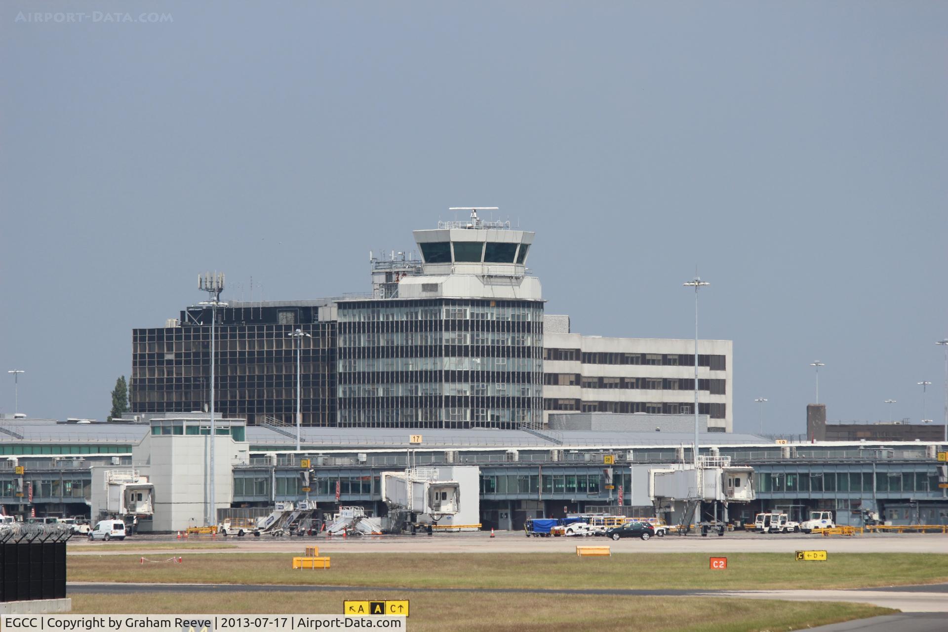 Manchester Airport, Manchester, England United Kingdom (EGCC) - General view from the visitors park.