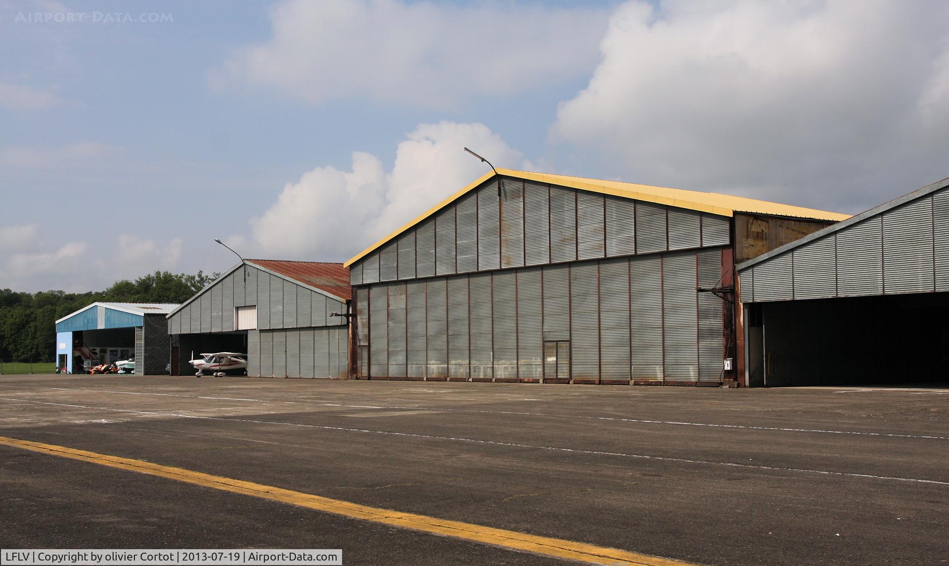 Vichy Charmeil Airport, Vichy France (LFLV) - Many hangars there