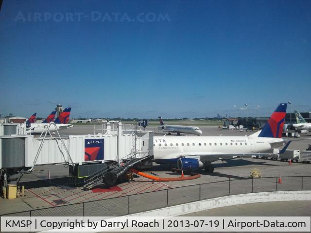 Minneapolis-st Paul Intl/wold-chamberlain Airport (MSP) - View from the side of Concourse F.