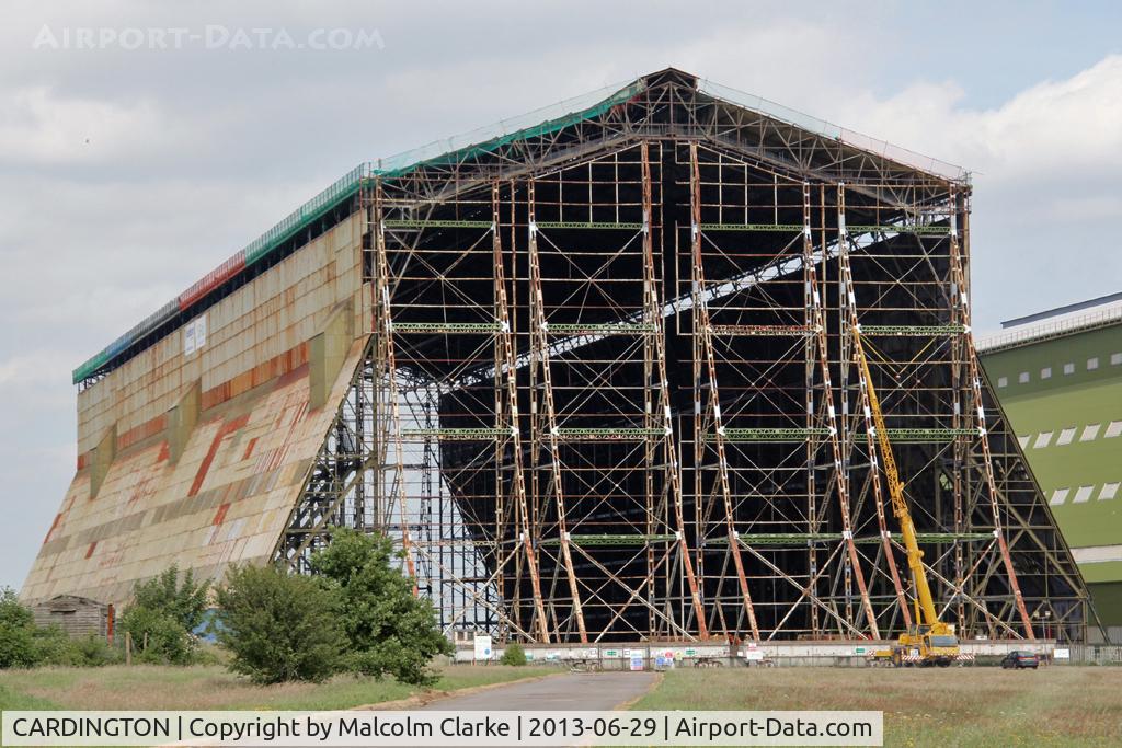 CARDINGTON Airport - Cardington's No 1 hangar currently under renovation. RAF Cardington (closed), June 29th 2013.