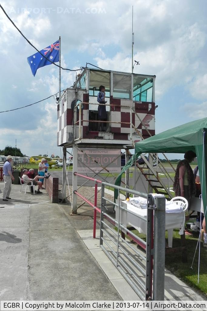EGBR Airport - Breighton's control tower during Bucker Fest - Wings & Wheels at The Real Aeroplane Club, Breighton Airfield, July 14 2013.