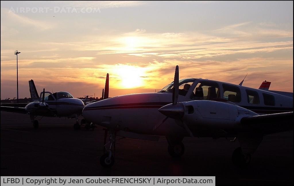 Bordeaux Airport, Merignac Airport France (LFBD) - CAPAM by night, BEECH DGAC