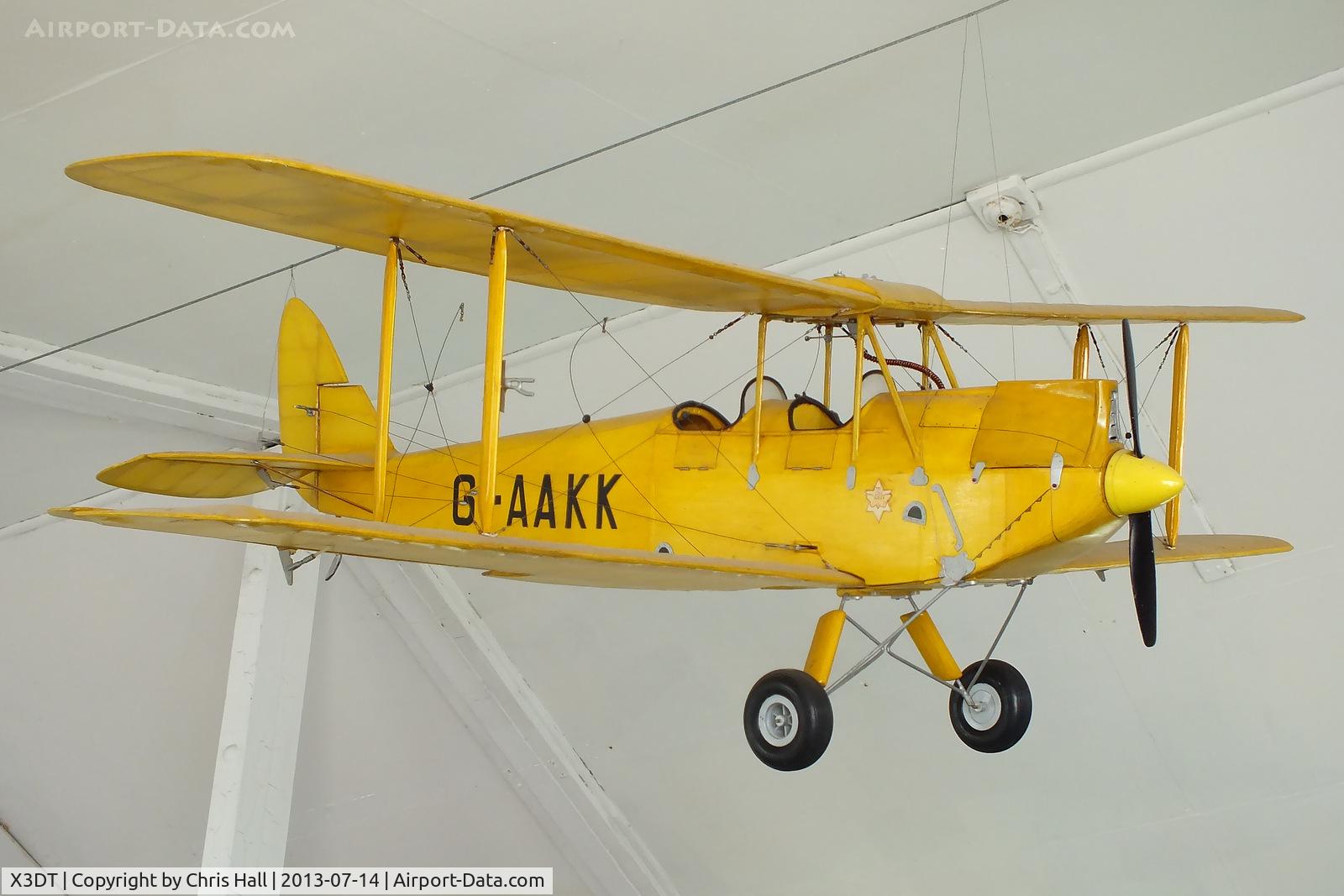 X3DT Airport - Large scale model of a de Havilland DH60G Gipsy Moth displayed at the South Yorkshire Aircraft Museum, AeroVenture, Doncaster