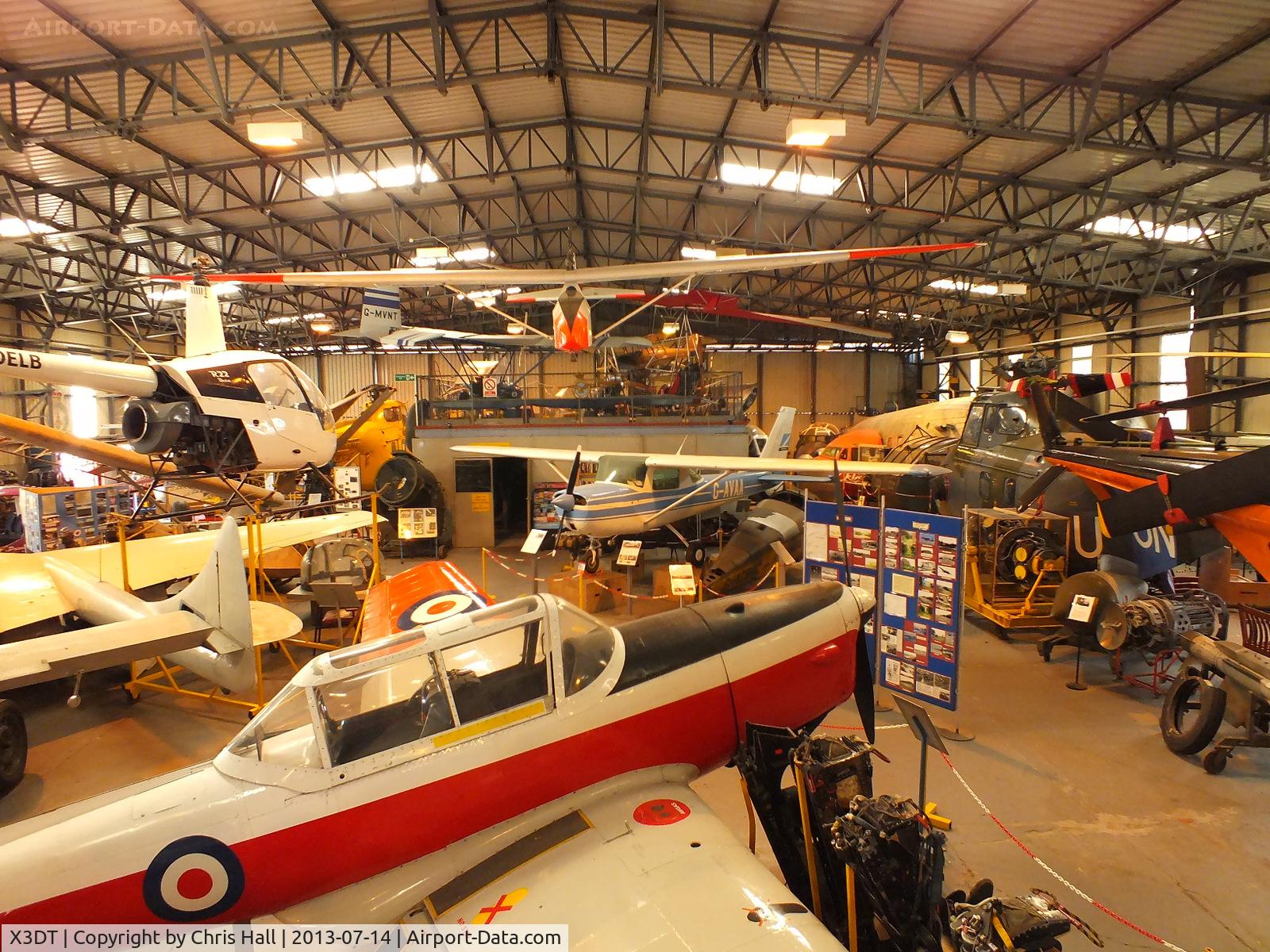 X3DT Airport - inside the main hangar at the South Yorkshire Aircraft Museum, AeroVenture, Doncaster