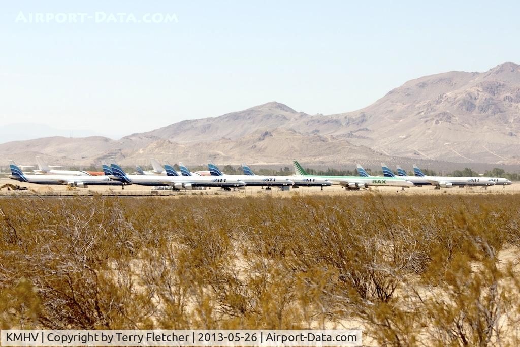Mojave Airport (MHV) - DC8s stored at Mojave , California