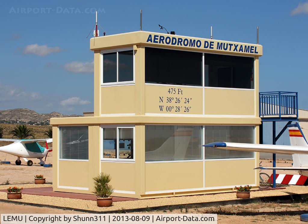LEMU Airport - Overview of the small Control Tower at Alicante-Mutxamel Airfield...