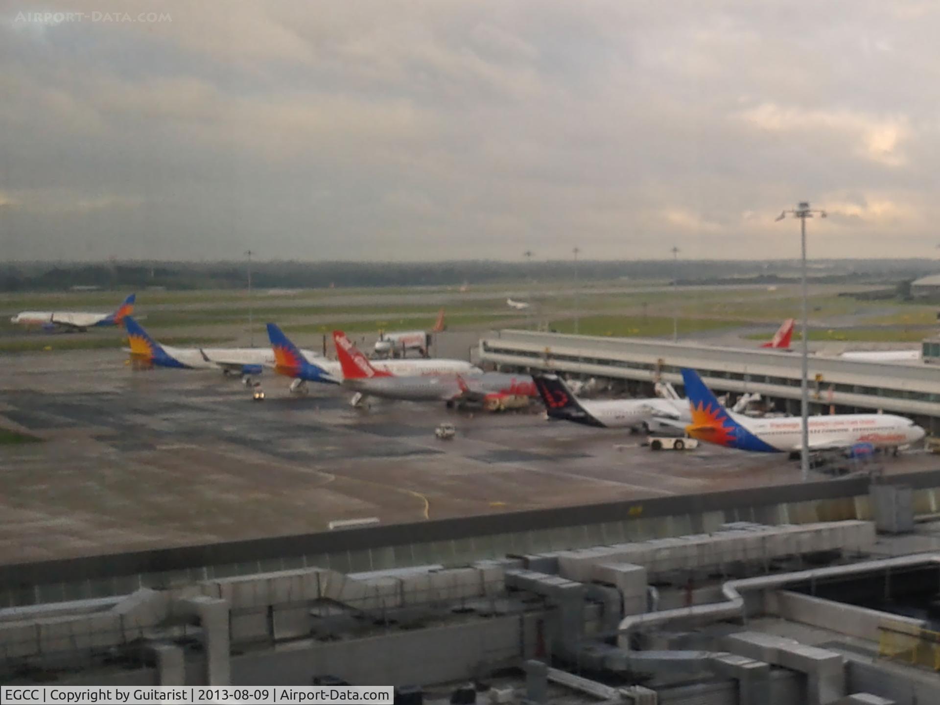 Manchester Airport, Manchester, England United Kingdom (EGCC) - Friday morning from an office window.