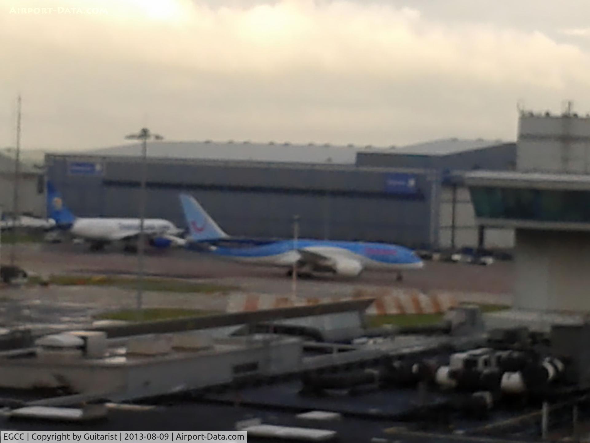 Manchester Airport, Manchester, England United Kingdom (EGCC) - Not seen a 787 before so a hurried photo on my mobile