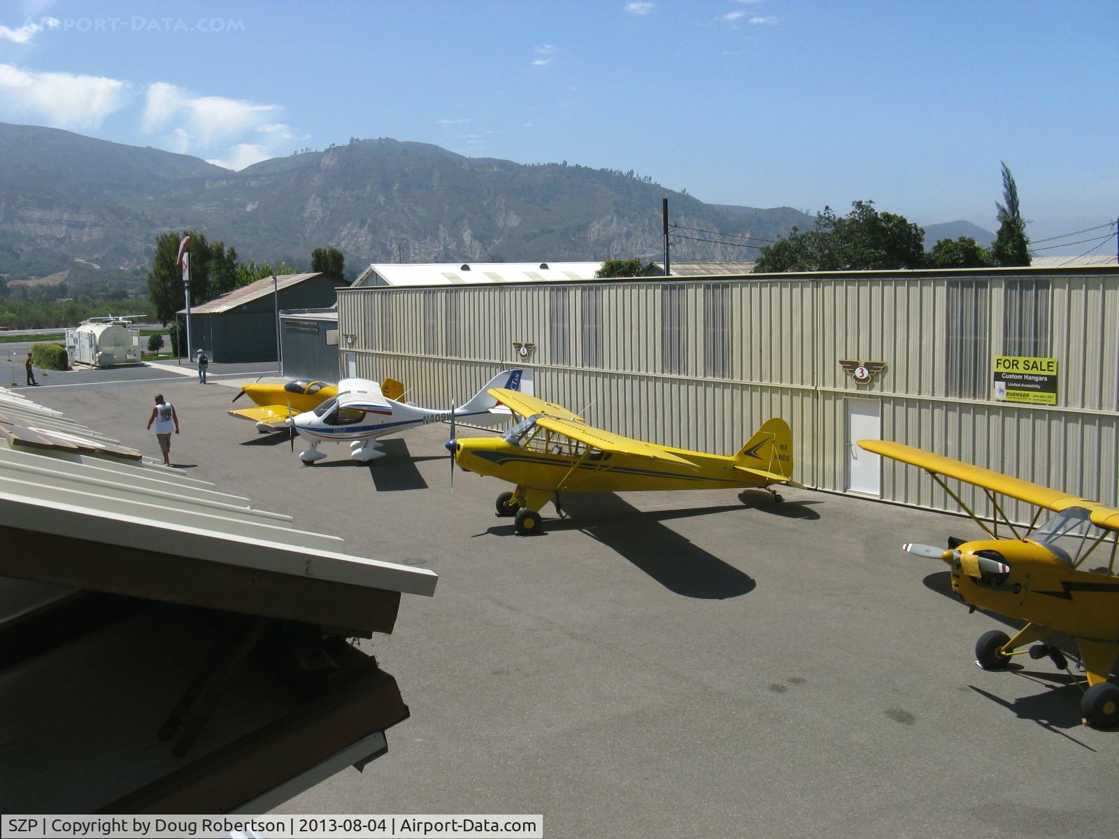 Santa Paula Airport (SZP) - Aviation Museum of Santa Paula First Sunday Open House Fly-In and museum hangars crawl. Assorted aircraft on museum ramp.