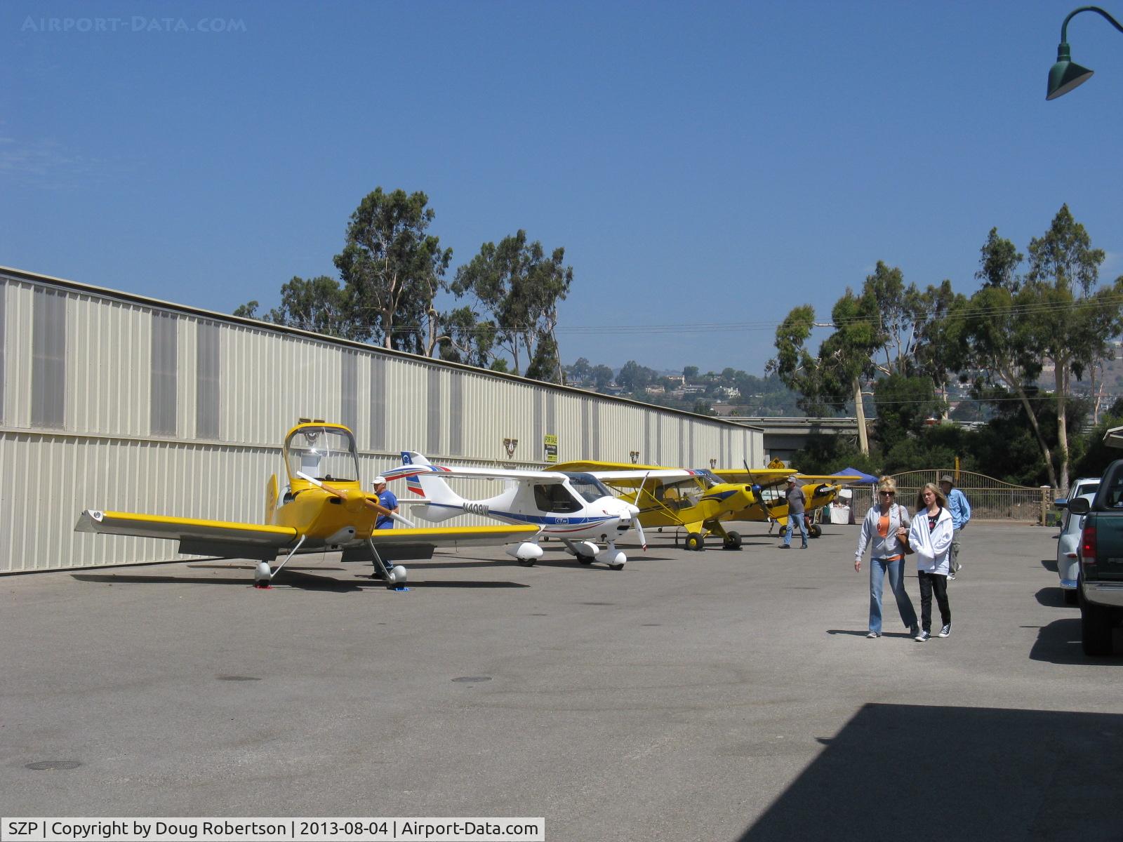 Santa Paula Airport (SZP) - Aviation Museum of Santa Paula First Sunday Open House Fly-In and museum hangars crawl. Assorted aircraft on museum ramp-RV-6. CTSW LSA, XPA-18 and J3C CUB.