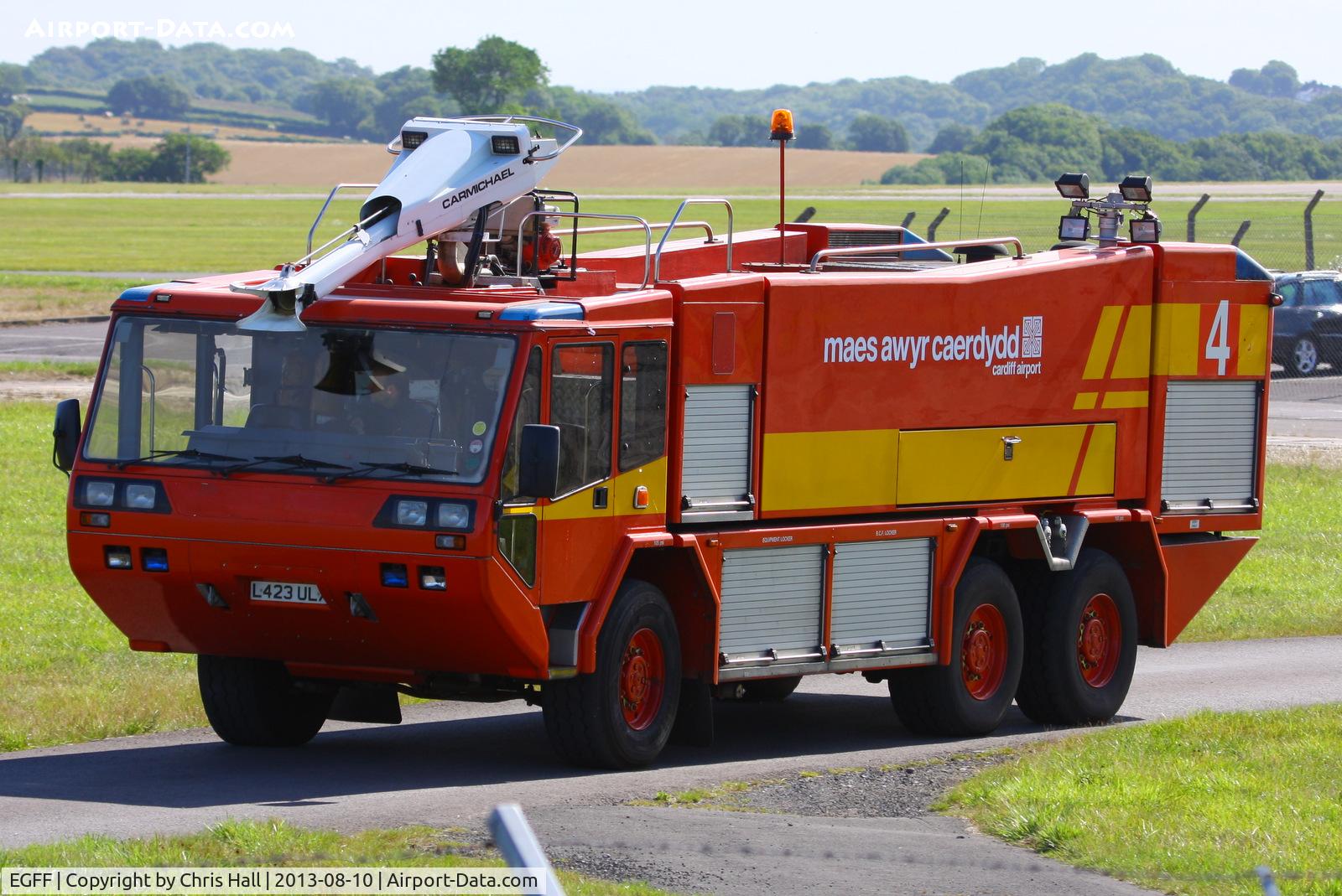Cardiff International Airport, Cardiff, Wales United Kingdom (EGFF) - Cardiff Fire Truck #4