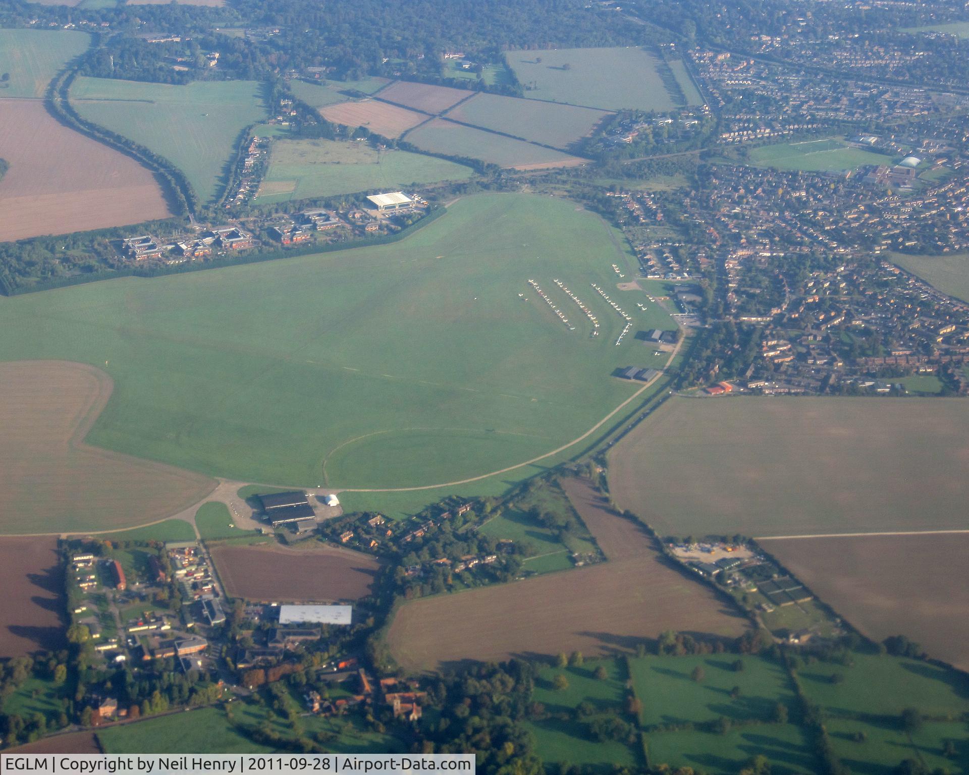 White Waltham Airfield Airport, White Waltham, England United Kingdom (EGLM) - Taken from aircraft approaching London Heathrow - October 2011