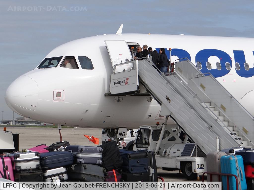 Paris Charles de Gaulle Airport (Roissy Airport), Paris France (LFPG) - CDG T3 departure to Djerba, Airbus Nouvelair