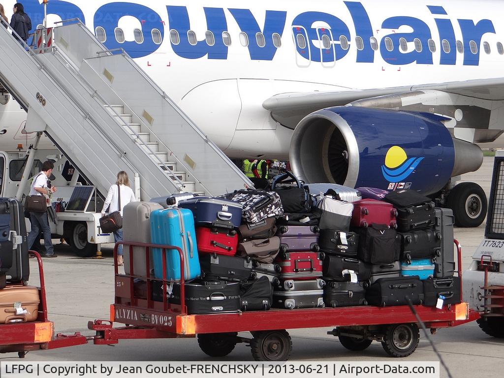 Paris Charles de Gaulle Airport (Roissy Airport), Paris France (LFPG) - CDG T3 departure to Djerba, Airbus Nouvelair