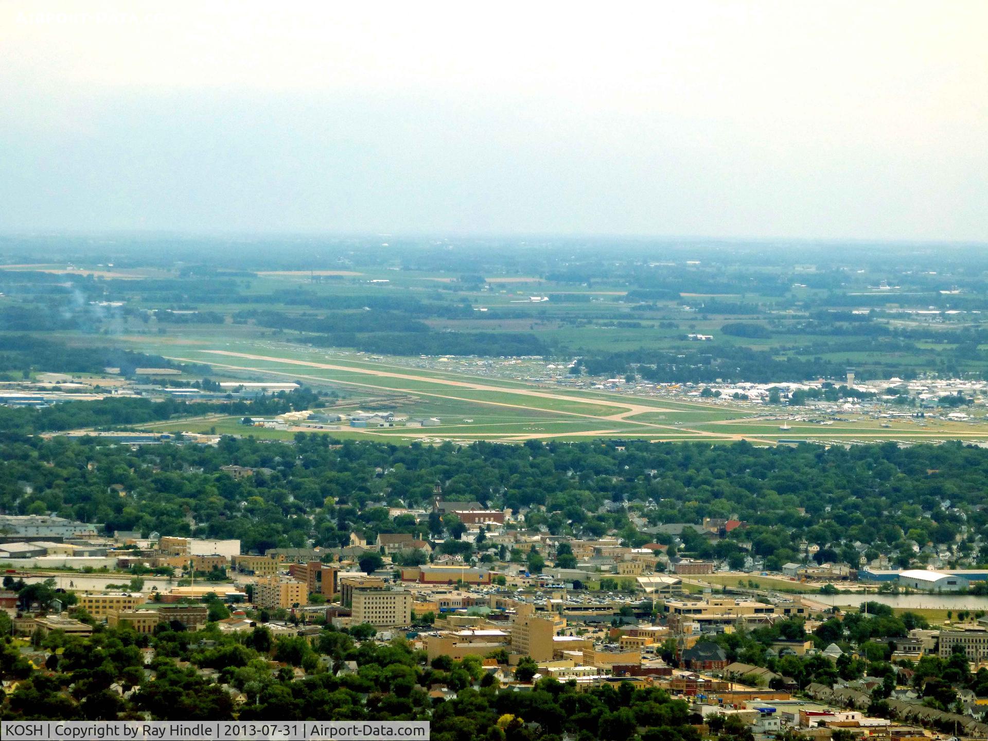 Wittman Regional Airport (OSH) - Oshkosh (KOSH) Wittman Regional Airport taken from EAA's Ford 4-AT-E Trimotor during AirVentuire 2013