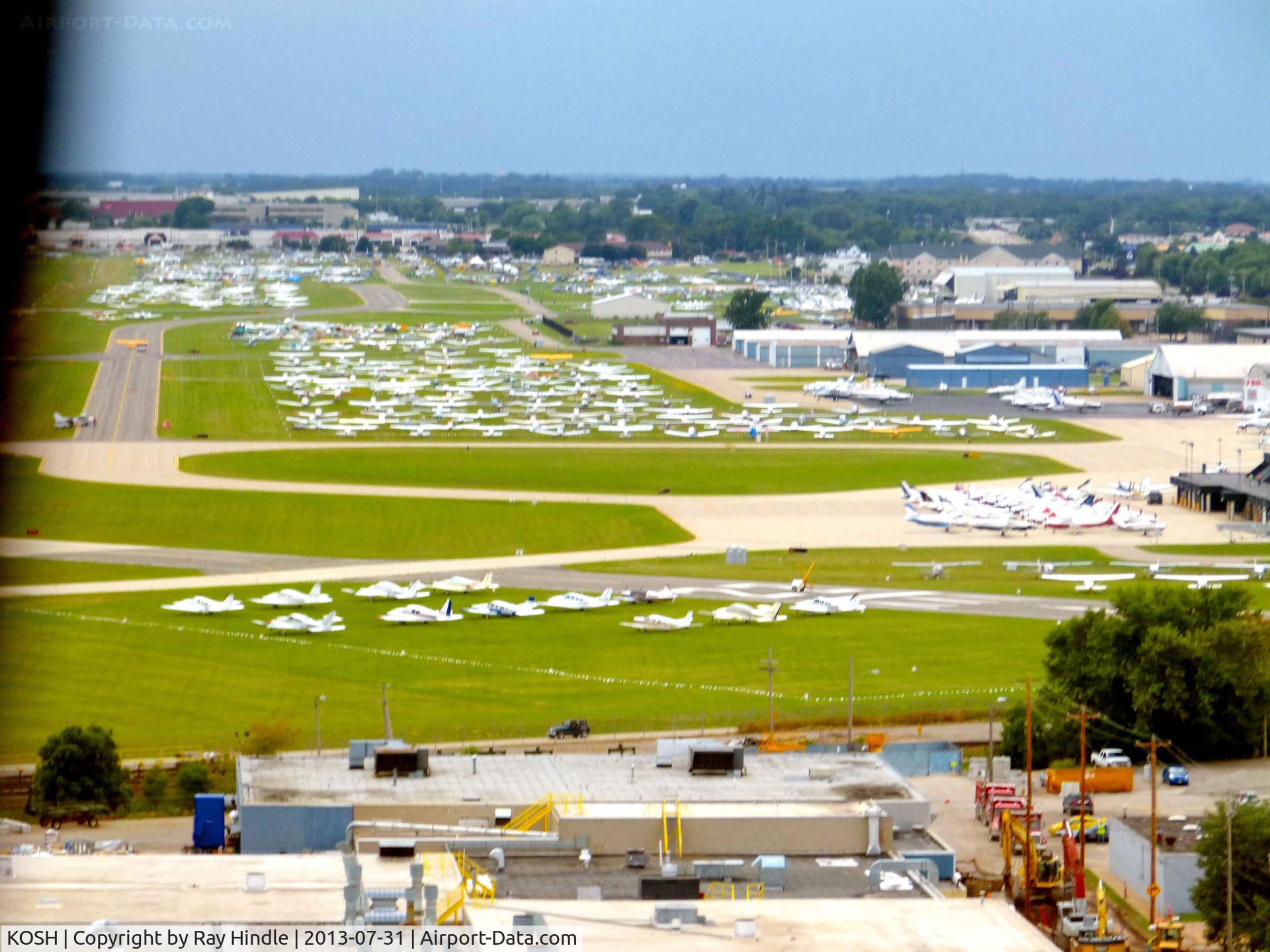 Wittman Regional Airport (OSH) - Oshkosh (KOSH) Wittman Regional Airport taken from EAA's Ford 4-AT-E Trimotor during AirVentuire 2013