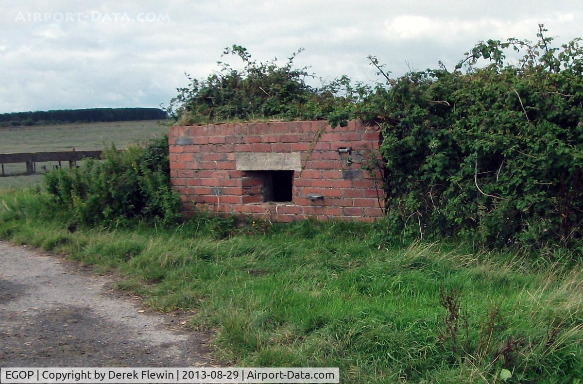 EGOP Airport - Type 24 Pillbox installed to guard the rear of the bomb dump.