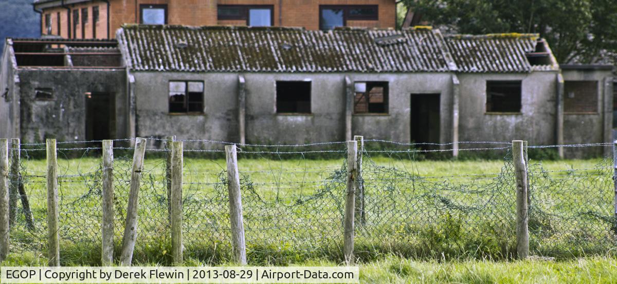 EGOP Airport - The new building is sat on what was the Officers mess and here were officers quarters in B type hutting.