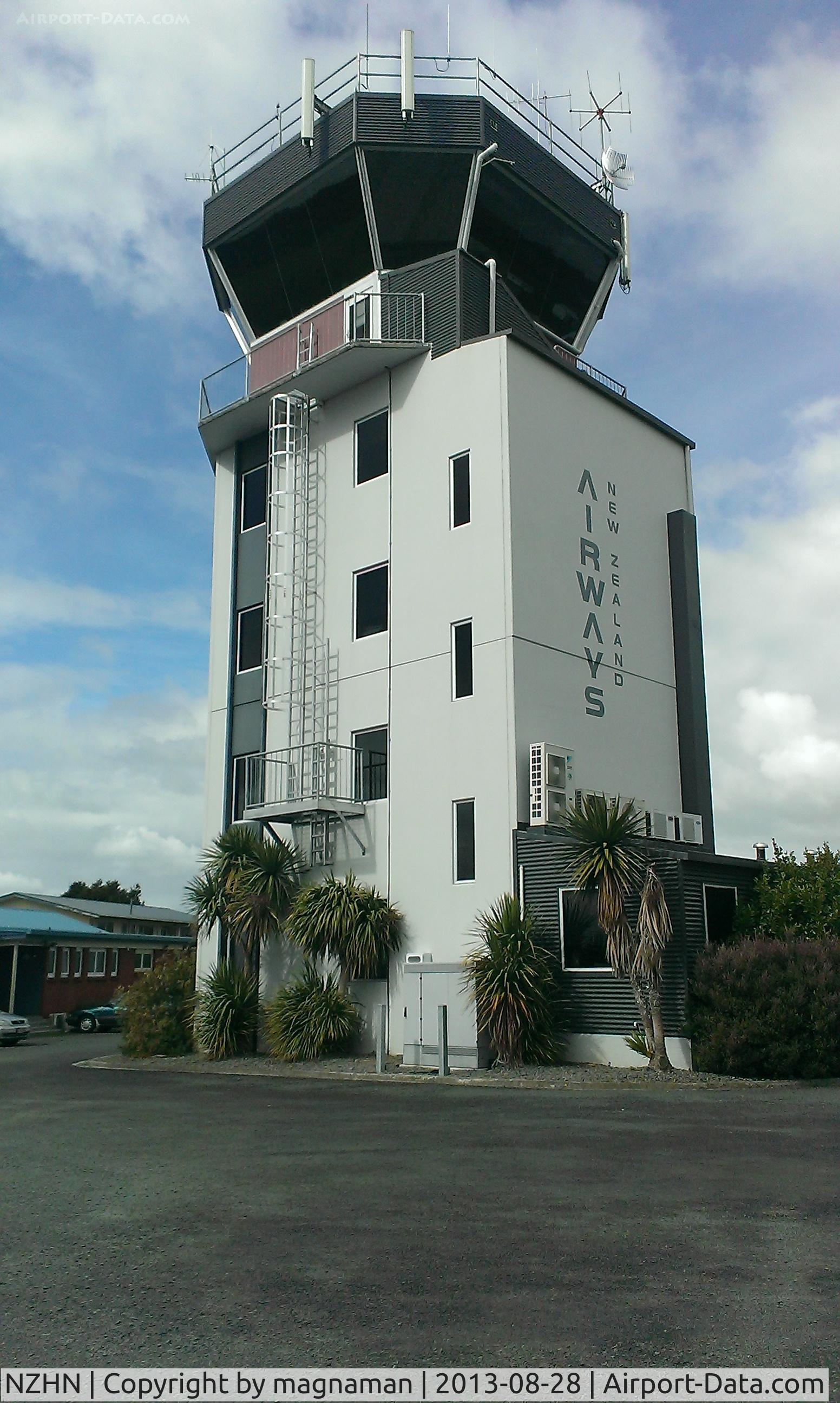 Hamilton International Airport, Hamilton New Zealand (NZHN) - Central tower - great airport easy access to lots of areas to see and take photos. Terminal area one of the worst areas.
