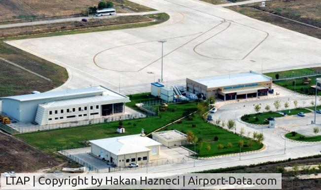 Merzifon Airport, Amasya Turkey (LTAP) - Merzifon Airport Terminal and Support Buildings