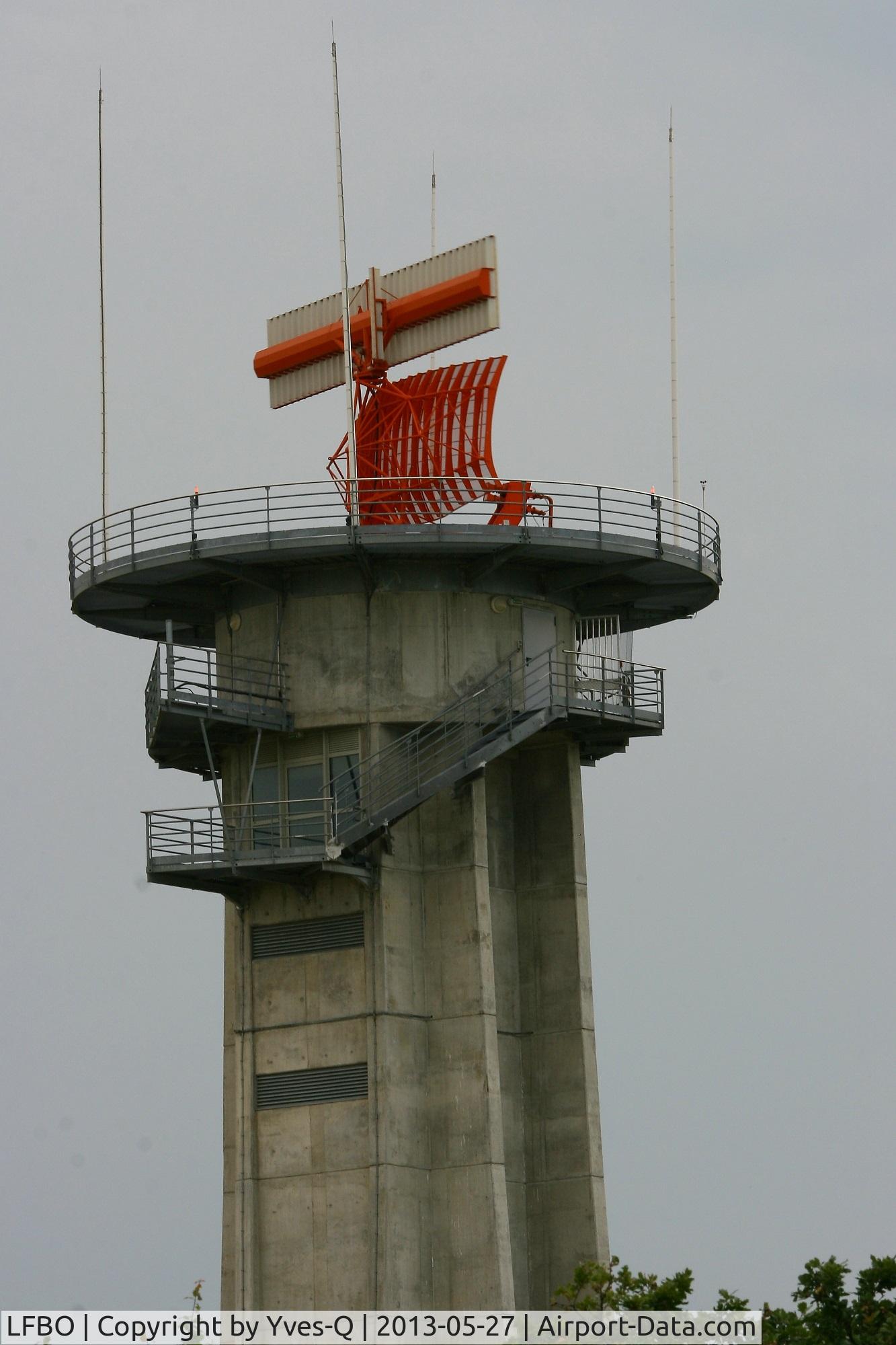 Toulouse Airport, Blagnac Airport France (LFBO) - Air traffic control radar tower, Toulouse-Blagnac Airport (LFBO-TLS)