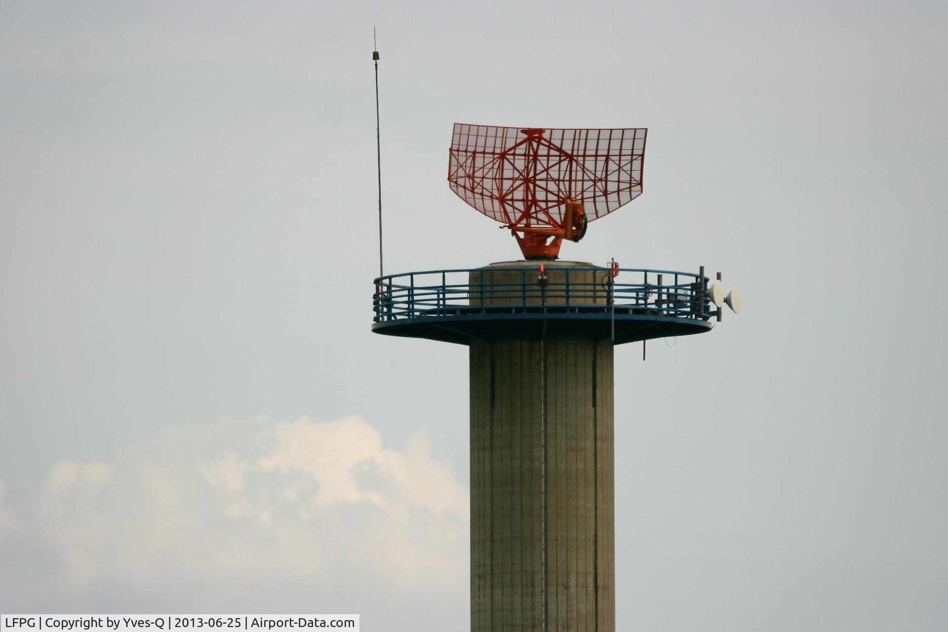 Paris Charles de Gaulle Airport (Roissy Airport), Paris France (LFPG) - Air traffic control radar tower, east side of Roissy Charles De Gaulle Airport (LFPG-CDG)