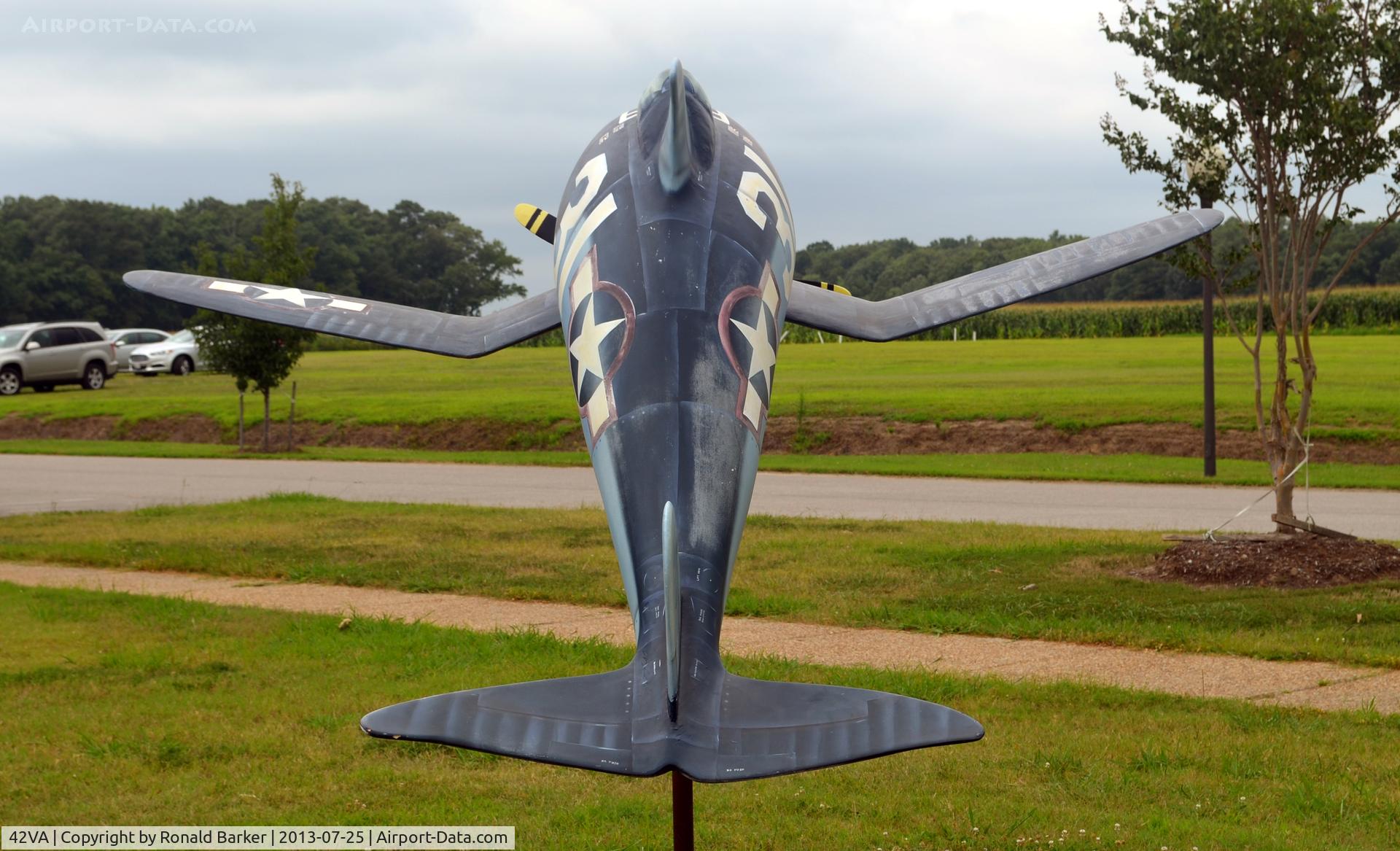 Virginia Beach Airport (42VA) - Dolphin gate guard, Military Aviation Museum, Pungo, VA