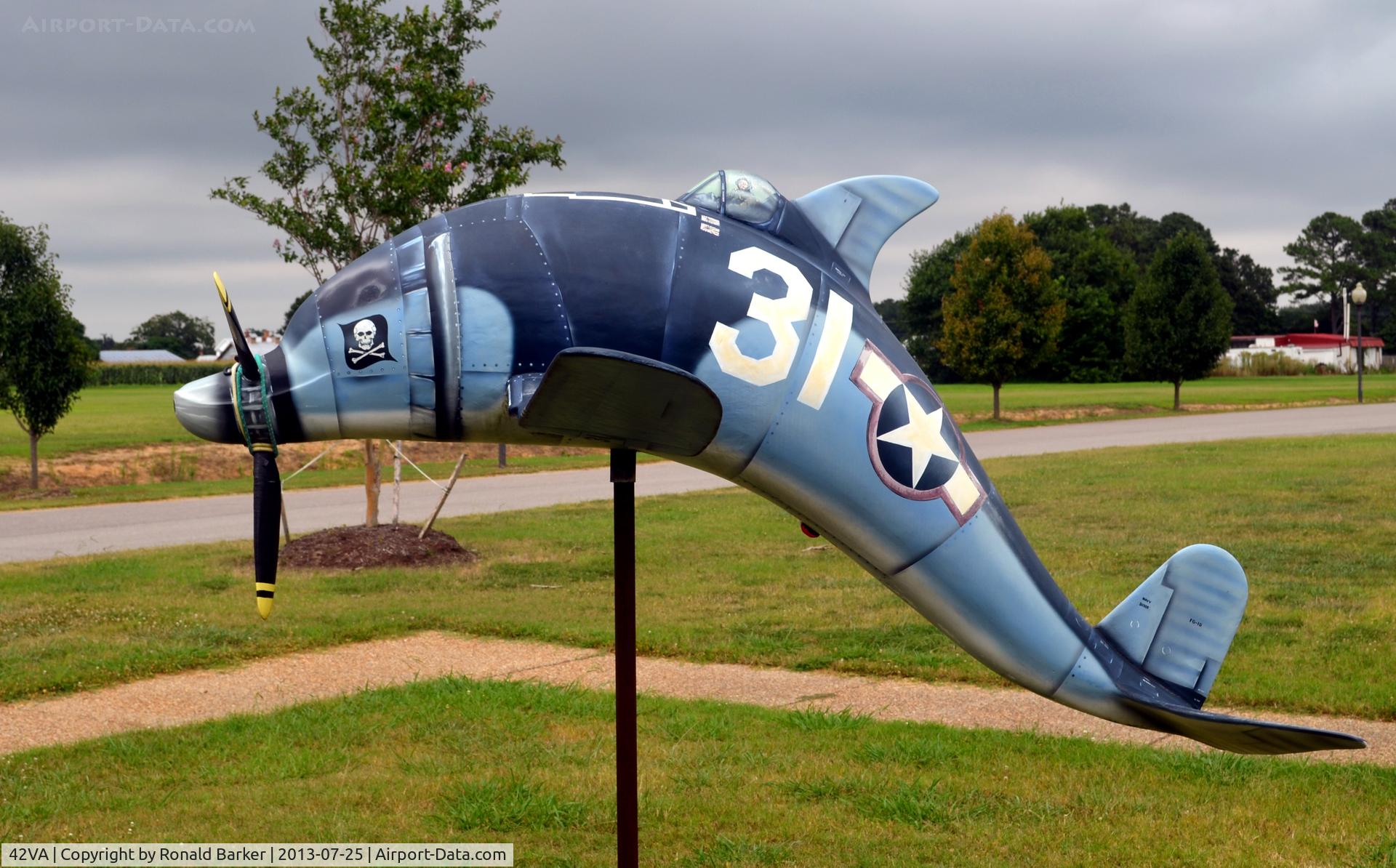 Virginia Beach Airport (42VA) - Dolphin gate guard, Military Aviation Museum, Pungo, VA