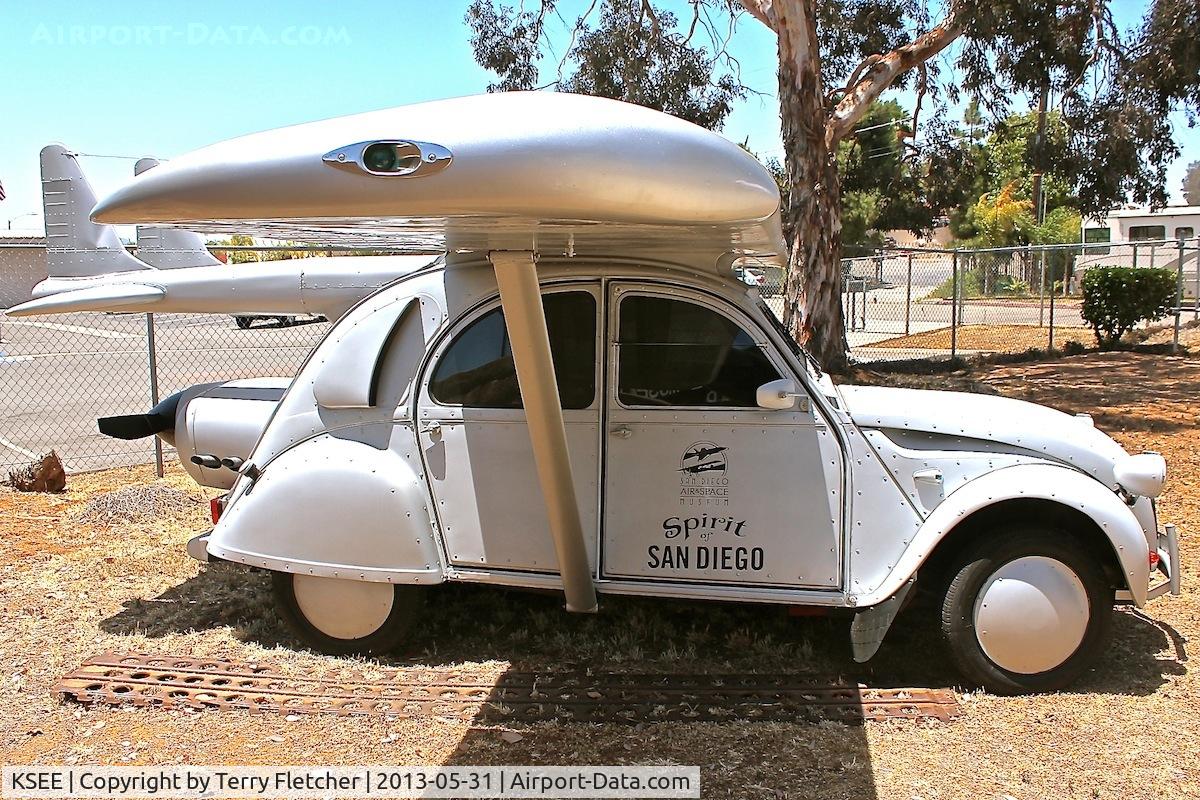 Gillespie Field Airport (SEE) - At the entrance to the San Diego Air & Space Museum Annexe