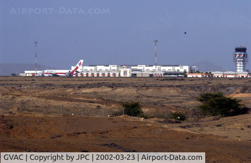 Amilcar Cabral International Airport, Sal, Espargos Cape Verde (GVAC) - Sal airport, viewed from the 'desert'....