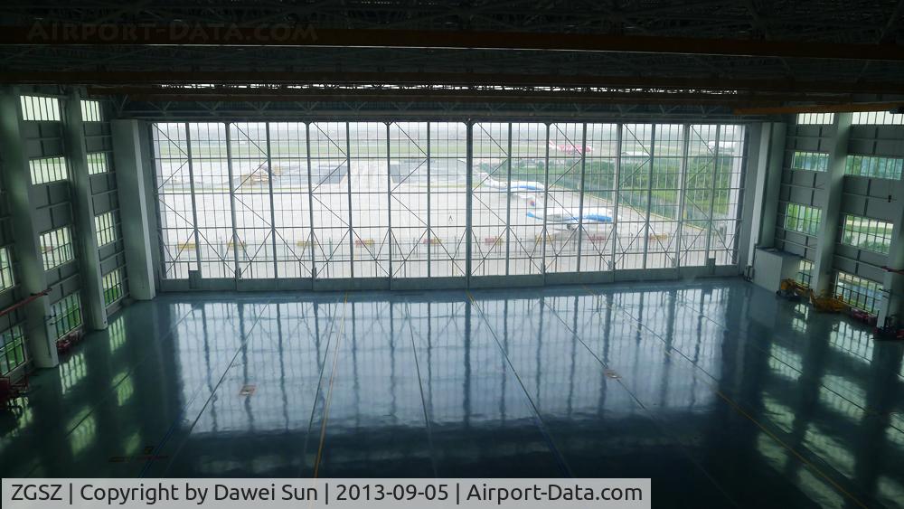 Shenzhen Bao'an International Airport, Shenzhen, Guangdong China (ZGSZ) - New Donghai Airlines hanger