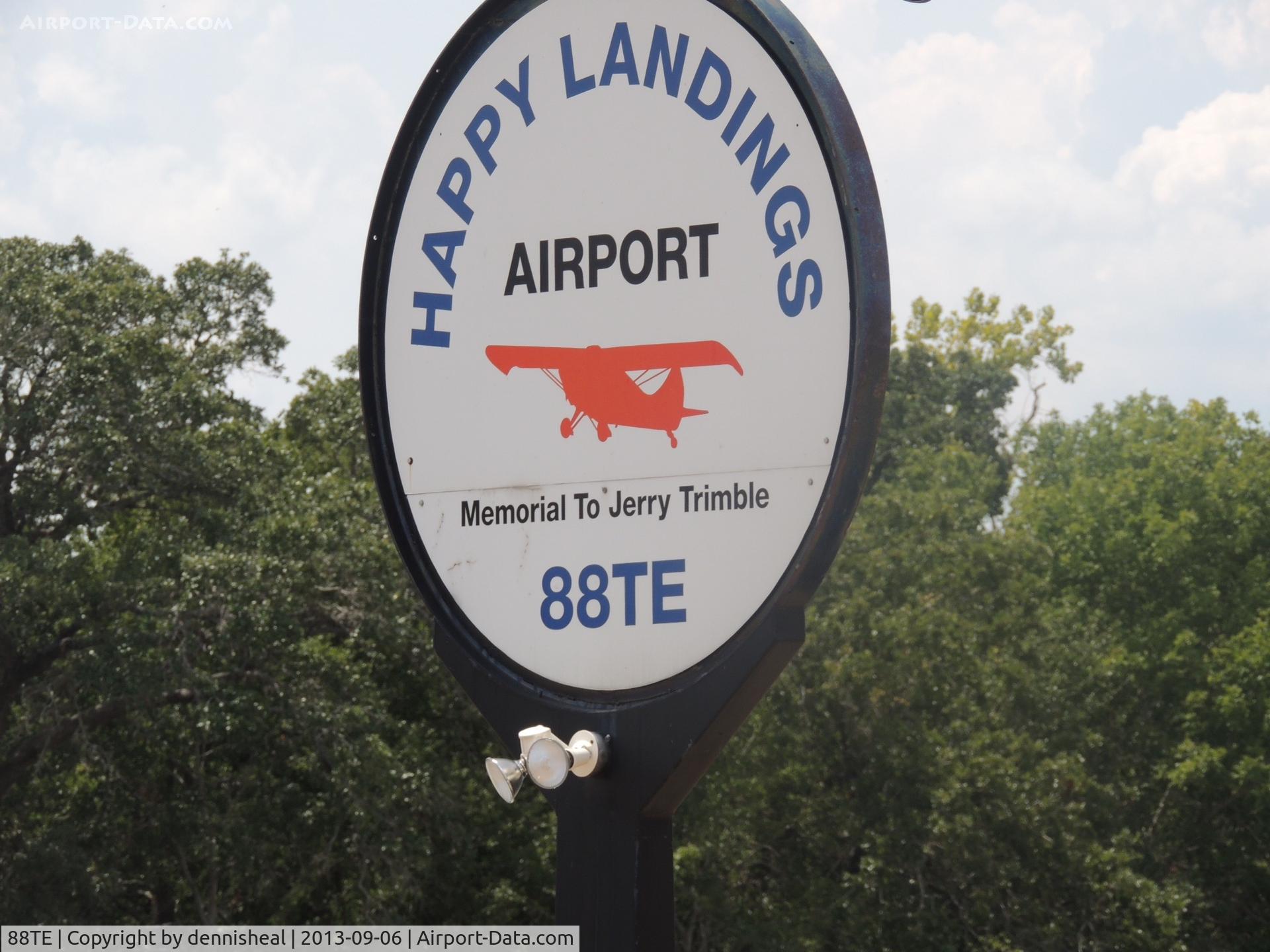 Thunderbird Southwest Airport (88TE) - Street sign at entrance