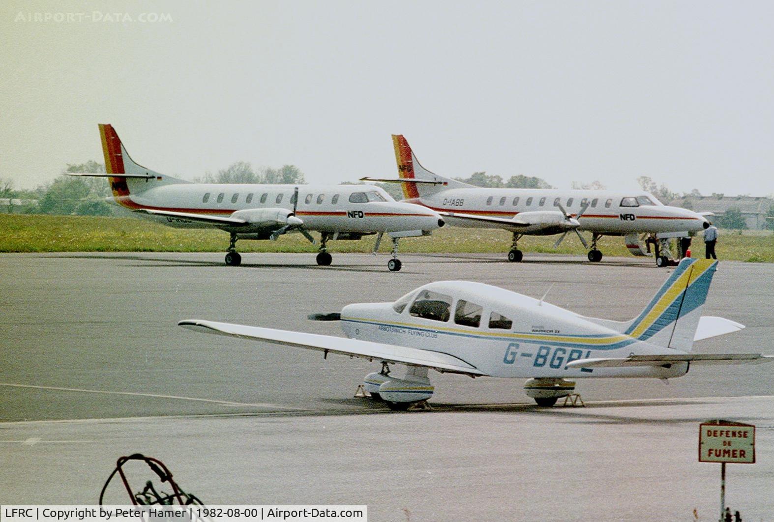 Cherbourg Maupertus Airport, Cherbourg France (LFRC) - Maupertus Aôut 1982