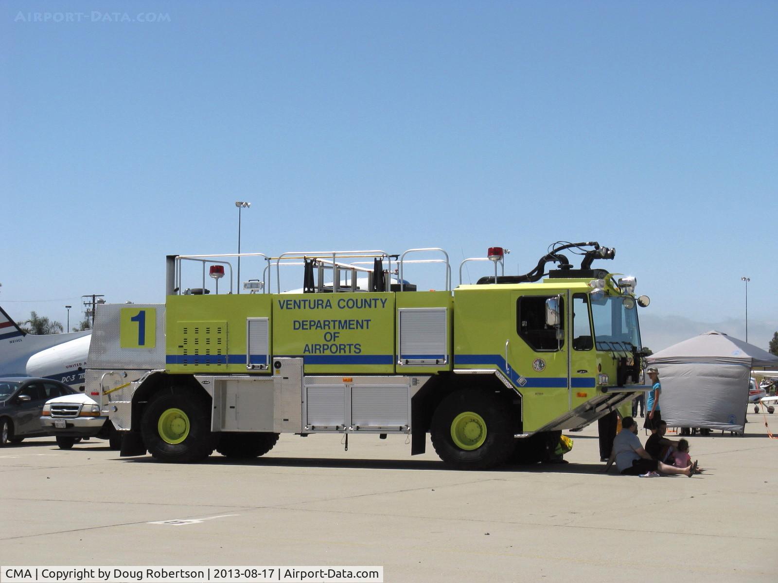 Camarillo Airport (CMA) - Camarillo Airport Fire Truck-Fire Station is on the airport with direct access.
