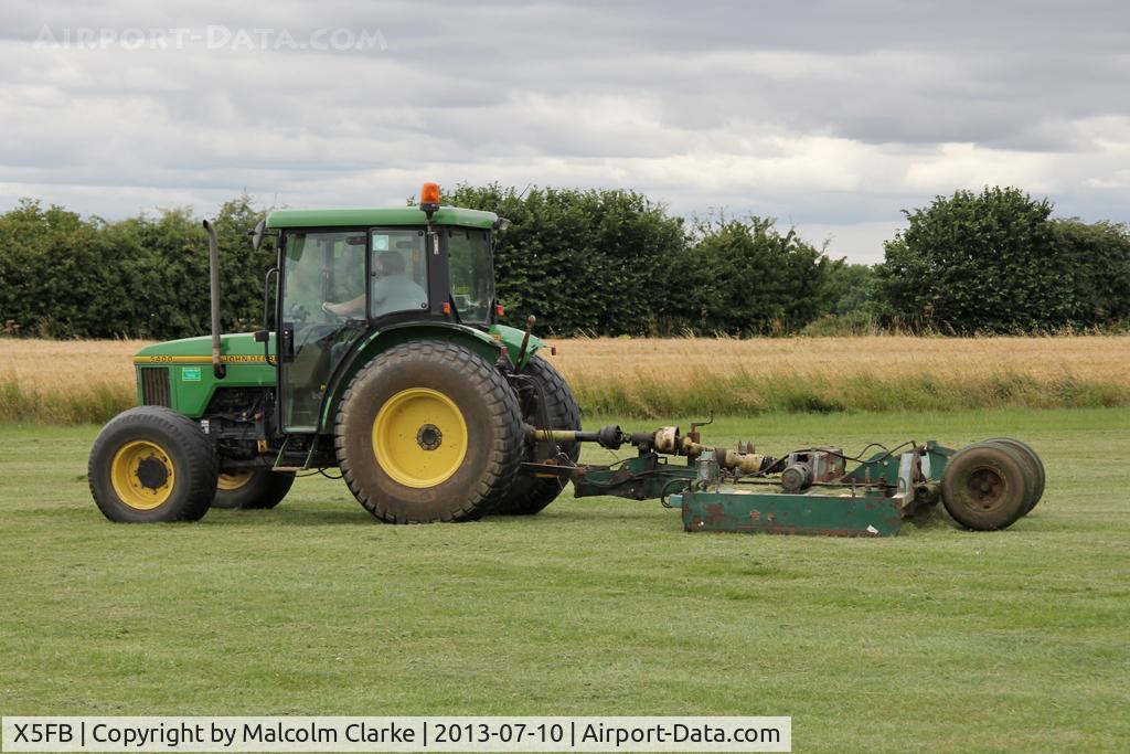 X5FB Airport - Essential equipment for a grass airfield. Fishburn Airfield, UK. August 2013.